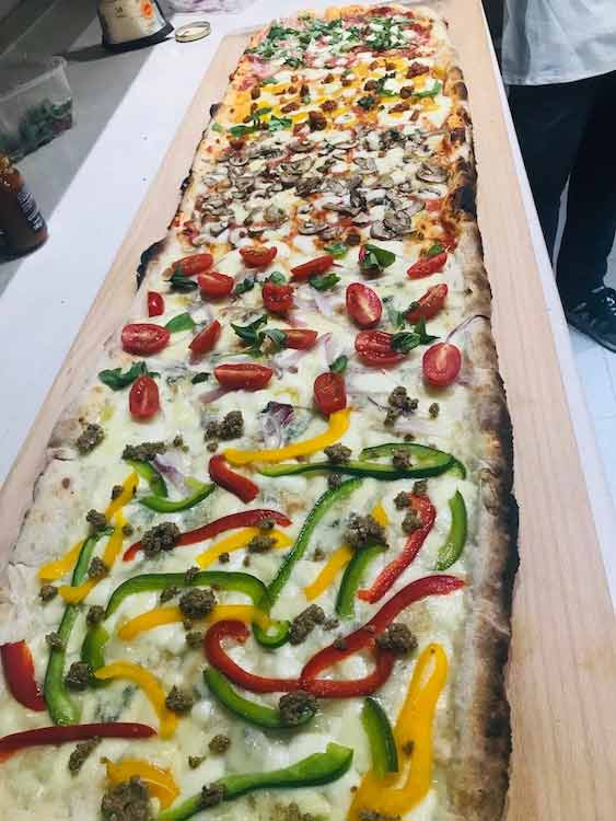 Beautiful one meter pizza
